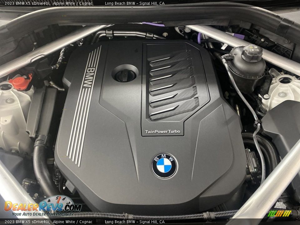 2023 BMW X5 sDrive40i Alpine White / Cognac Photo #9