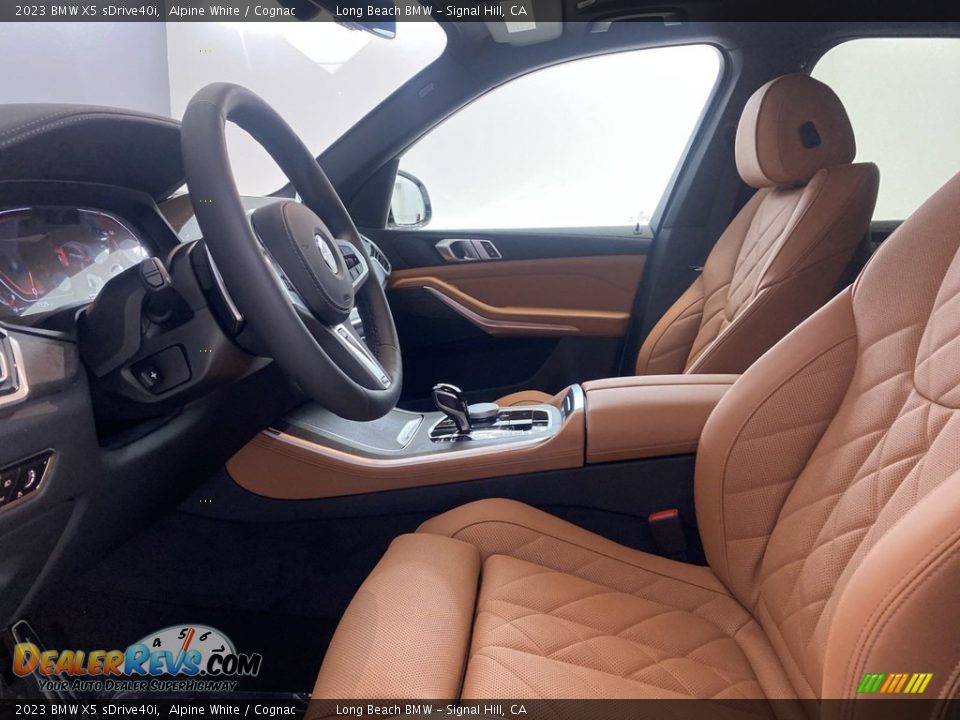 2023 BMW X5 sDrive40i Alpine White / Cognac Photo #13