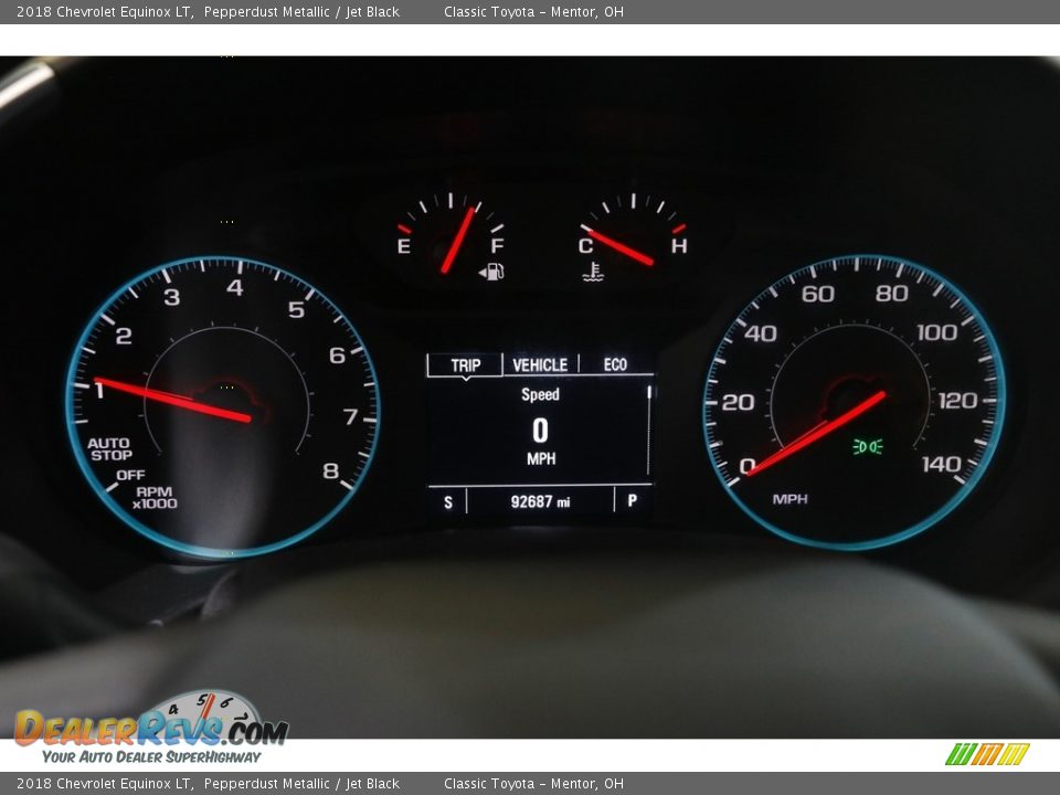 2018 Chevrolet Equinox LT Pepperdust Metallic / Jet Black Photo #8