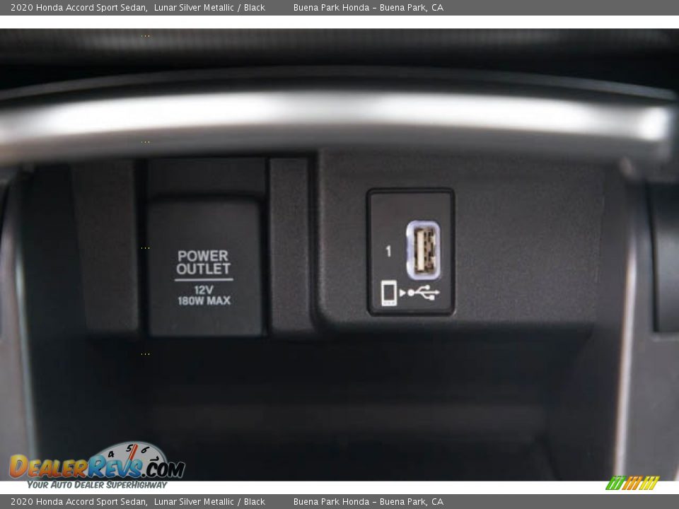 2020 Honda Accord Sport Sedan Lunar Silver Metallic / Black Photo #15