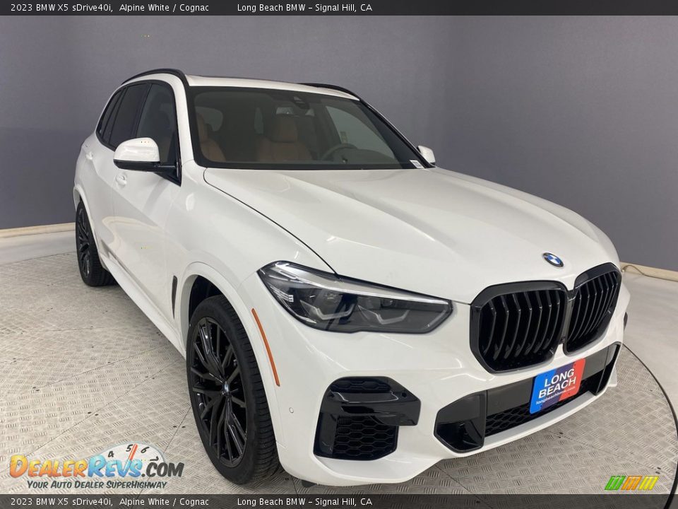 2023 BMW X5 sDrive40i Alpine White / Cognac Photo #27