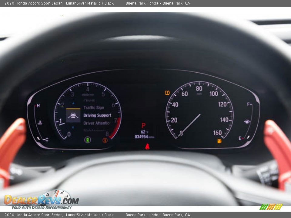 2020 Honda Accord Sport Sedan Lunar Silver Metallic / Black Photo #26