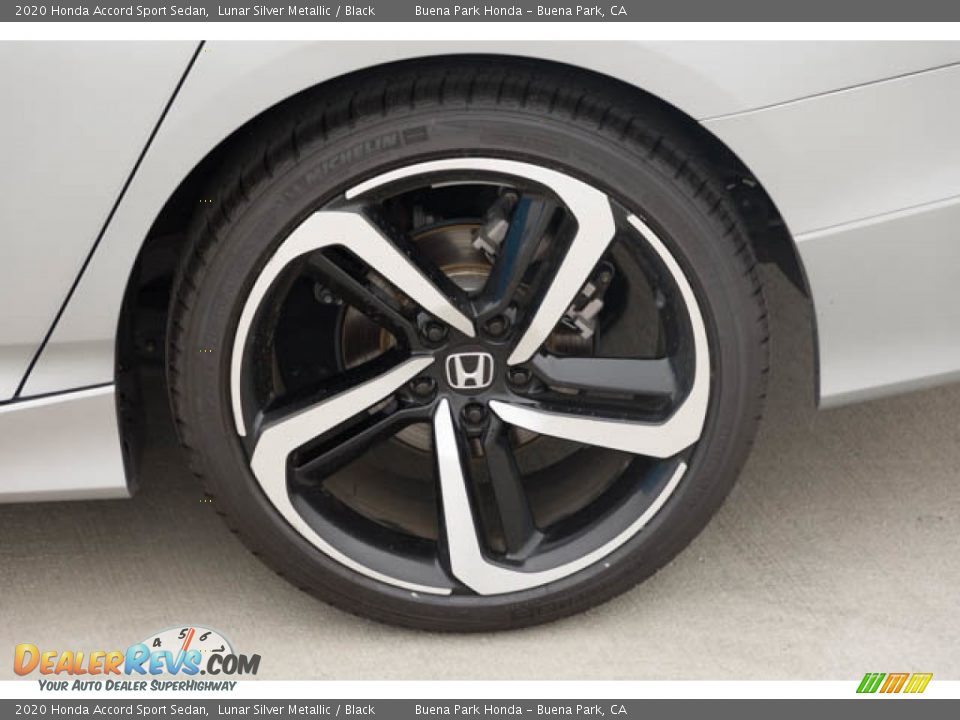 2020 Honda Accord Sport Sedan Lunar Silver Metallic / Black Photo #36