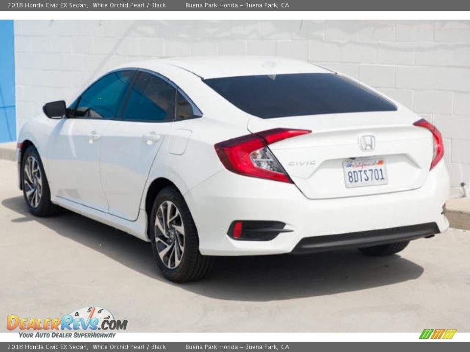 2018 Honda Civic EX Sedan White Orchid Pearl / Black Photo #2