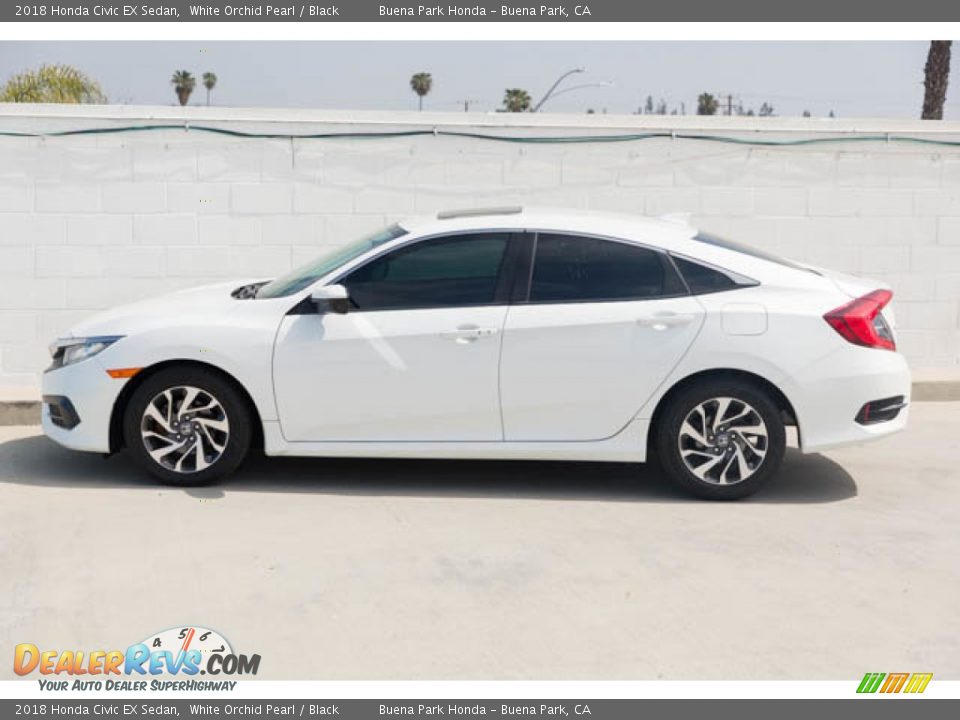 2018 Honda Civic EX Sedan White Orchid Pearl / Black Photo #10