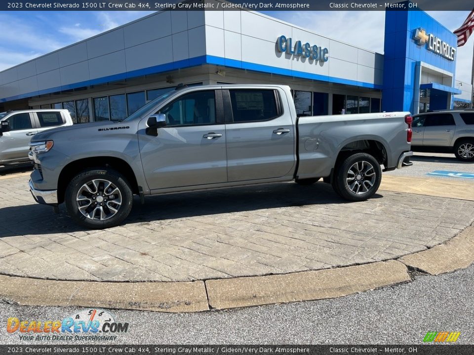 2023 Chevrolet Silverado 1500 LT Crew Cab 4x4 Sterling Gray Metallic / Gideon/Very Dark Atmosphere Photo #1