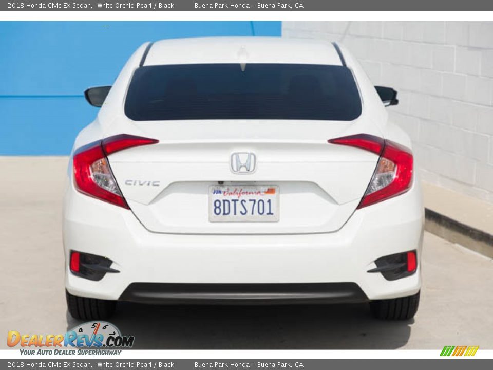 2018 Honda Civic EX Sedan White Orchid Pearl / Black Photo #11