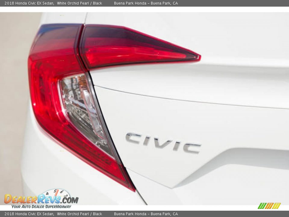 2018 Honda Civic EX Sedan White Orchid Pearl / Black Photo #12