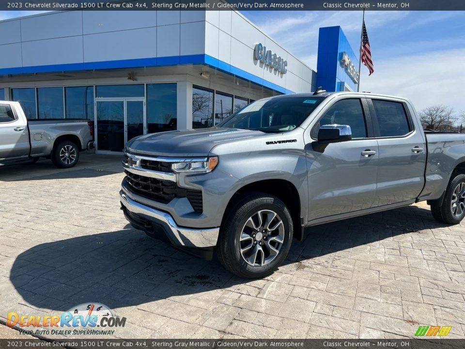 2023 Chevrolet Silverado 1500 LT Crew Cab 4x4 Sterling Gray Metallic / Gideon/Very Dark Atmosphere Photo #2