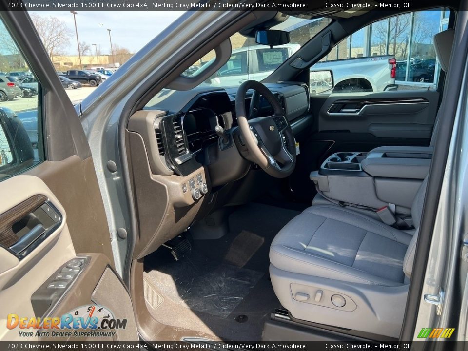 2023 Chevrolet Silverado 1500 LT Crew Cab 4x4 Sterling Gray Metallic / Gideon/Very Dark Atmosphere Photo #3