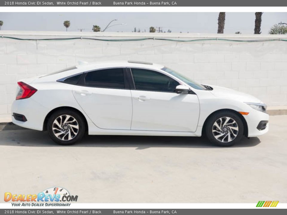 2018 Honda Civic EX Sedan White Orchid Pearl / Black Photo #14