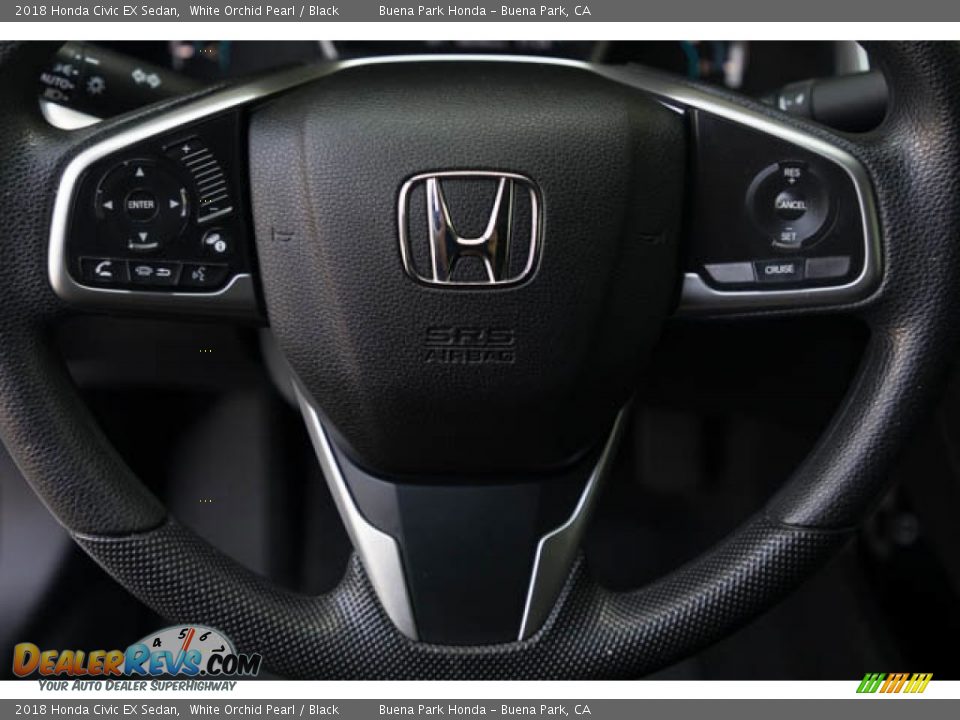 2018 Honda Civic EX Sedan White Orchid Pearl / Black Photo #15