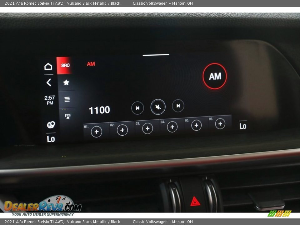 2021 Alfa Romeo Stelvio Ti AWD Vulcano Black Metallic / Black Photo #9