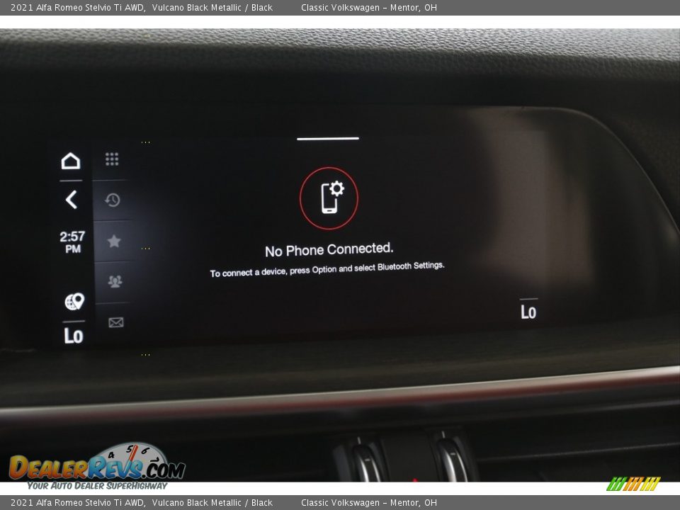 2021 Alfa Romeo Stelvio Ti AWD Vulcano Black Metallic / Black Photo #10