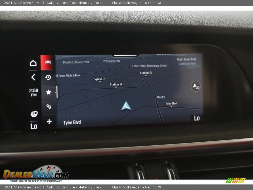 2021 Alfa Romeo Stelvio Ti AWD Vulcano Black Metallic / Black Photo #11