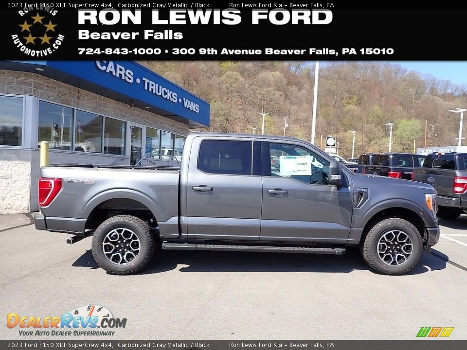 2023 Ford F150 XLT SuperCrew 4x4 Carbonized Gray Metallic / Black Photo #1