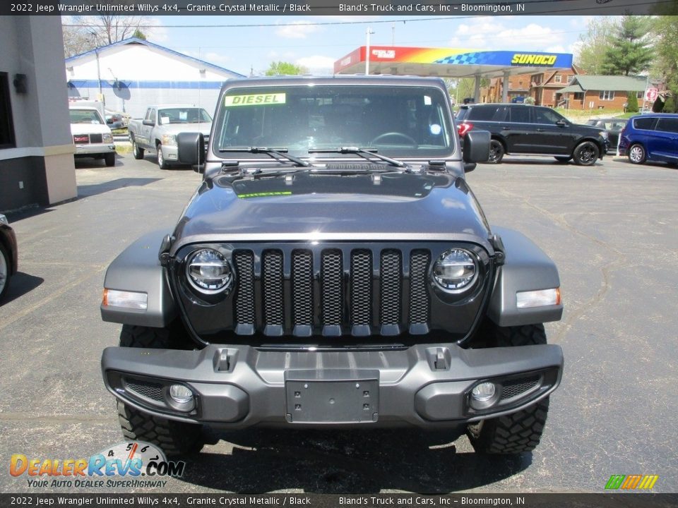 2022 Jeep Wrangler Unlimited Willys 4x4 Granite Crystal Metallic / Black Photo #21