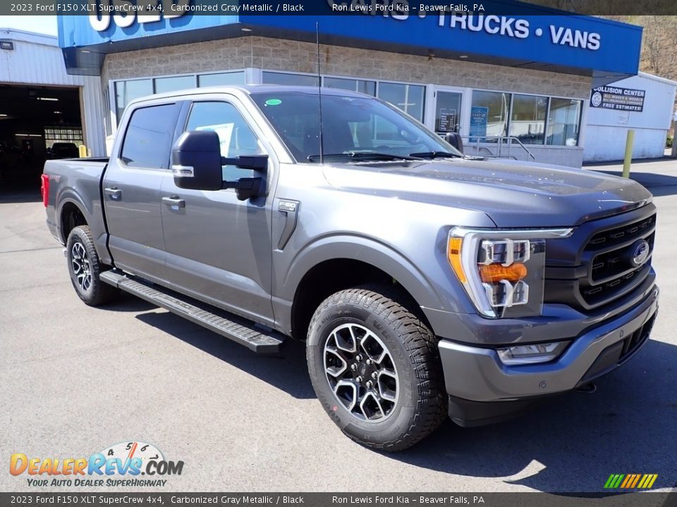 2023 Ford F150 XLT SuperCrew 4x4 Carbonized Gray Metallic / Black Photo #2