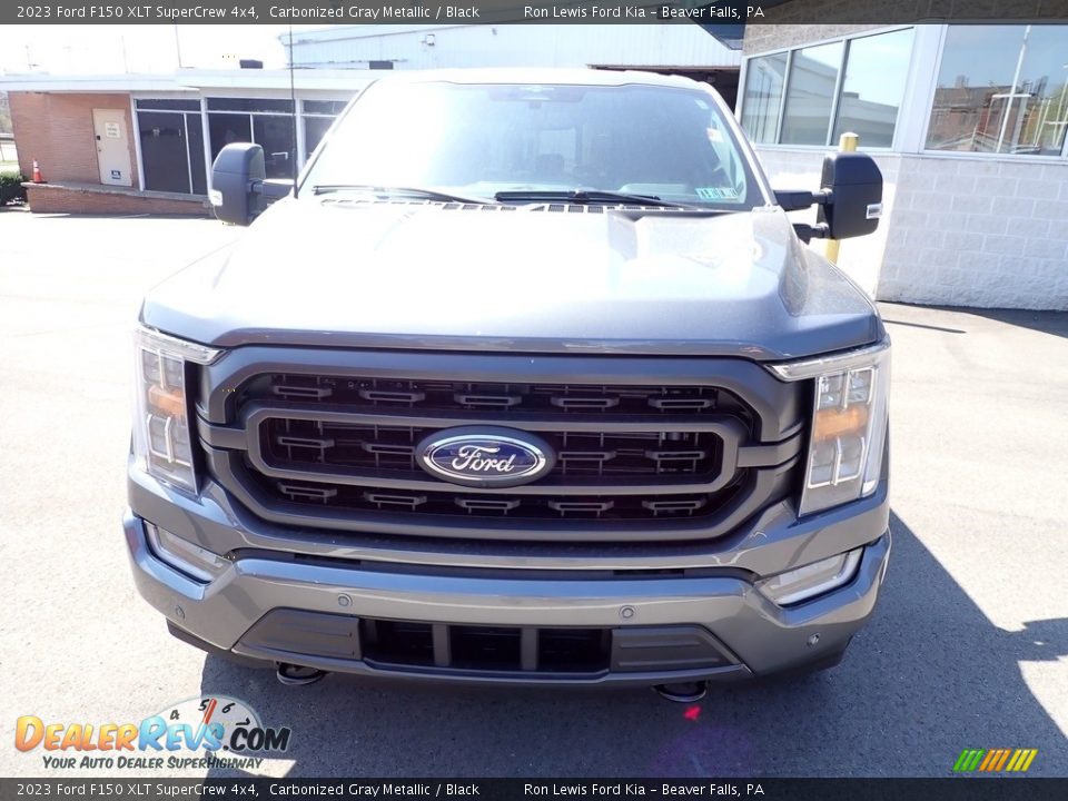 2023 Ford F150 XLT SuperCrew 4x4 Carbonized Gray Metallic / Black Photo #3