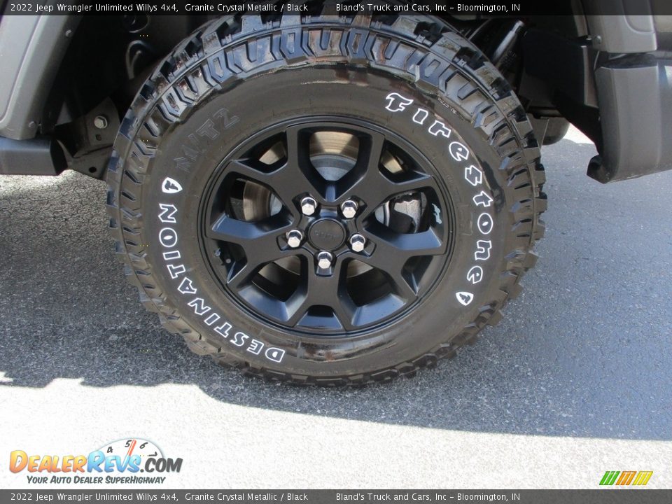 2022 Jeep Wrangler Unlimited Willys 4x4 Granite Crystal Metallic / Black Photo #23