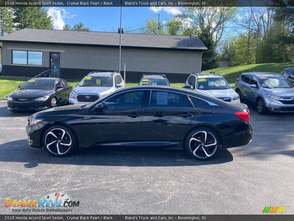 2018 Honda Accord Sport Sedan Crystal Black Pearl / Black Photo #1