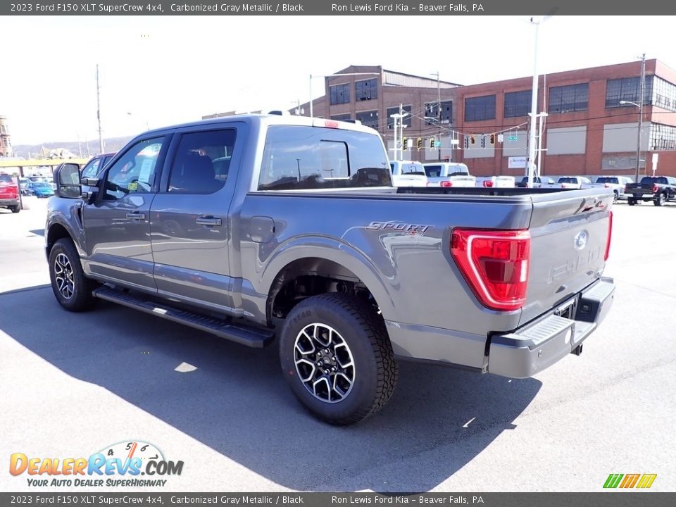 2023 Ford F150 XLT SuperCrew 4x4 Carbonized Gray Metallic / Black Photo #6