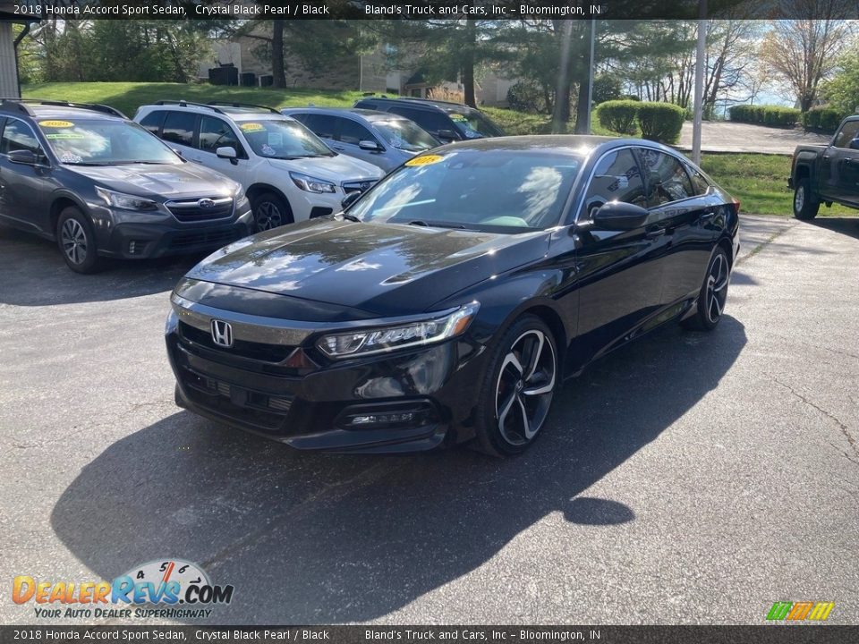 2018 Honda Accord Sport Sedan Crystal Black Pearl / Black Photo #2