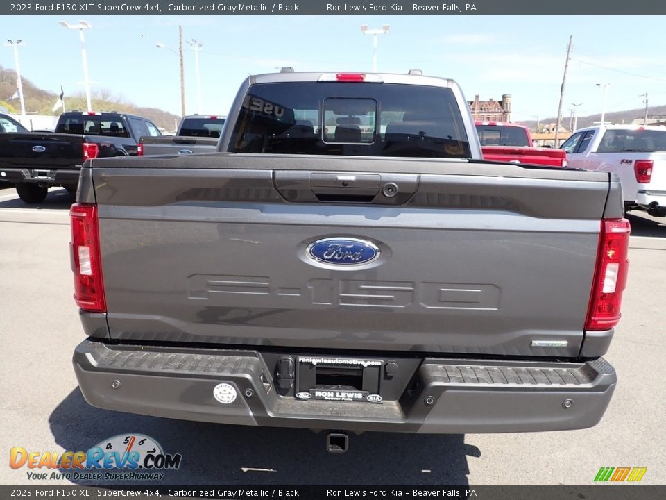 2023 Ford F150 XLT SuperCrew 4x4 Carbonized Gray Metallic / Black Photo #7