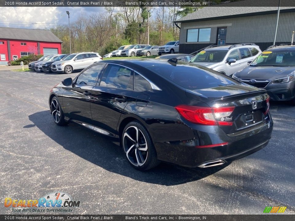 2018 Honda Accord Sport Sedan Crystal Black Pearl / Black Photo #3