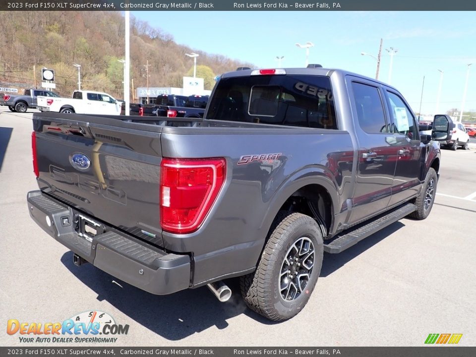 2023 Ford F150 XLT SuperCrew 4x4 Carbonized Gray Metallic / Black Photo #8