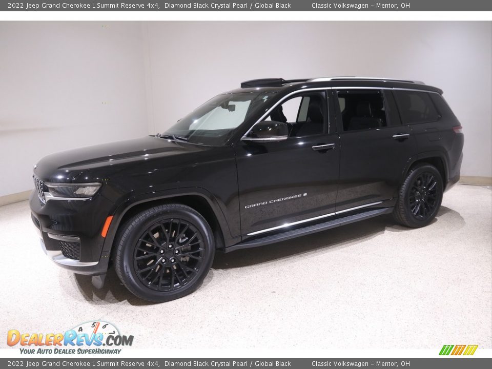 Diamond Black Crystal Pearl 2022 Jeep Grand Cherokee L Summit Reserve 4x4 Photo #3