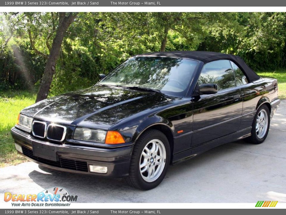 1999 BMW 3 Series 323i Convertible Jet Black / Sand Photo #1