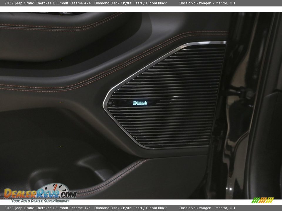 2022 Jeep Grand Cherokee L Summit Reserve 4x4 Diamond Black Crystal Pearl / Global Black Photo #5