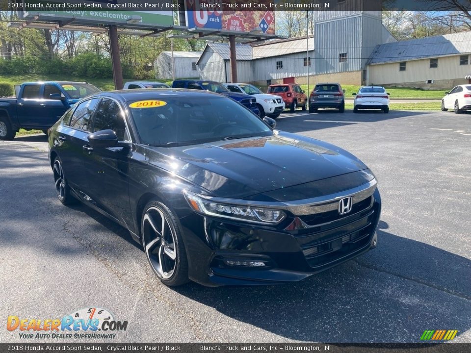 2018 Honda Accord Sport Sedan Crystal Black Pearl / Black Photo #8