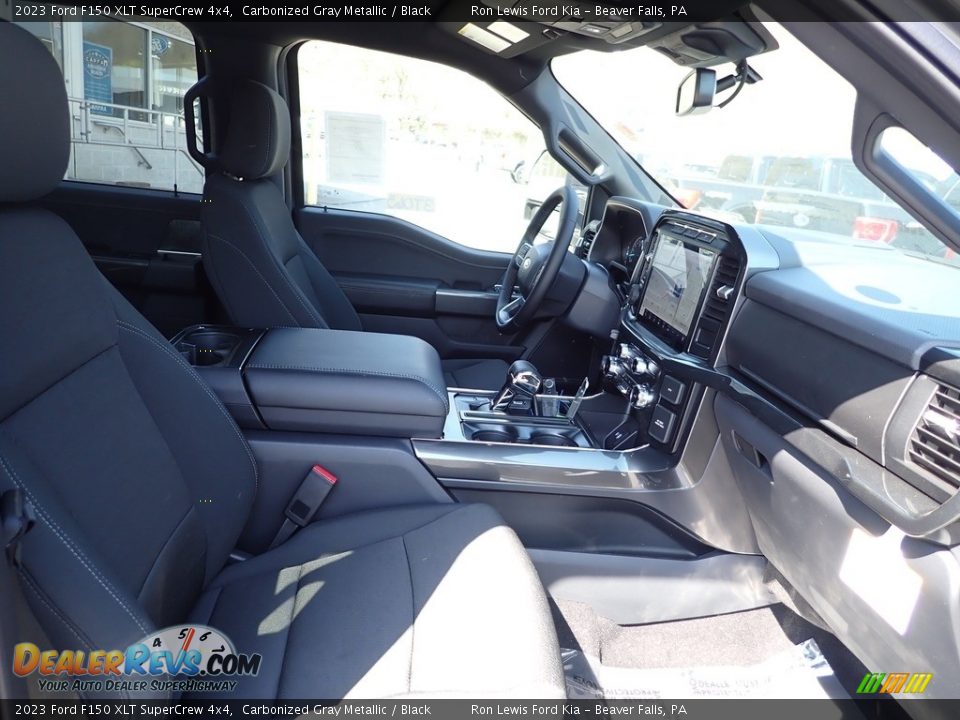 2023 Ford F150 XLT SuperCrew 4x4 Carbonized Gray Metallic / Black Photo #12
