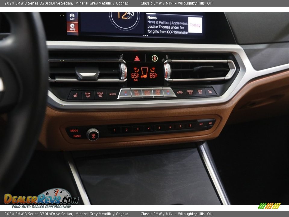 2020 BMW 3 Series 330i xDrive Sedan Mineral Grey Metallic / Cognac Photo #16