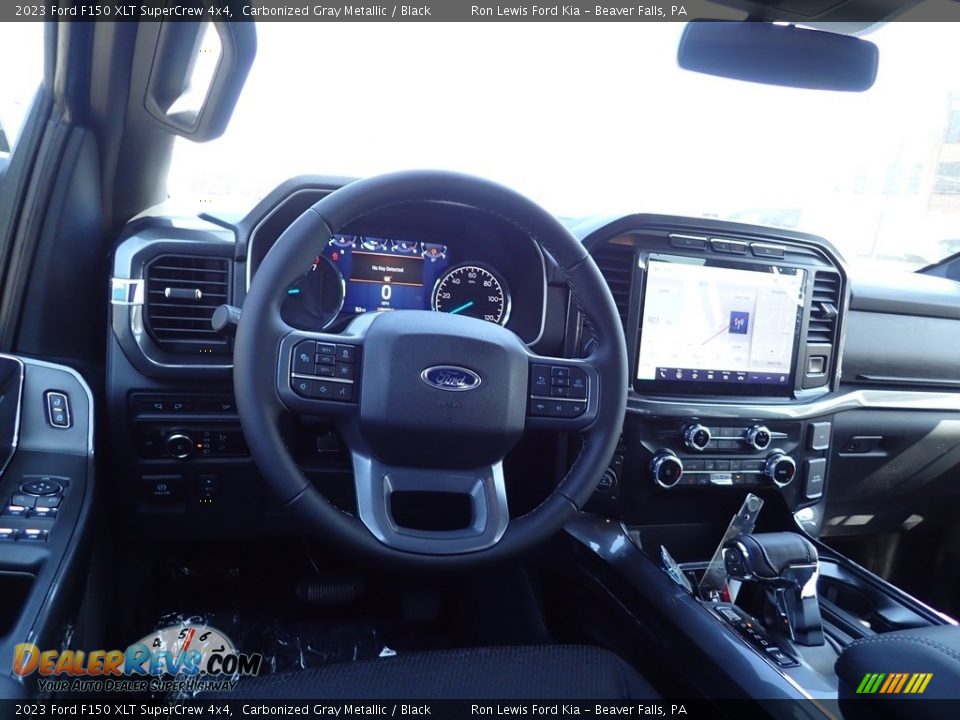 2023 Ford F150 XLT SuperCrew 4x4 Carbonized Gray Metallic / Black Photo #14