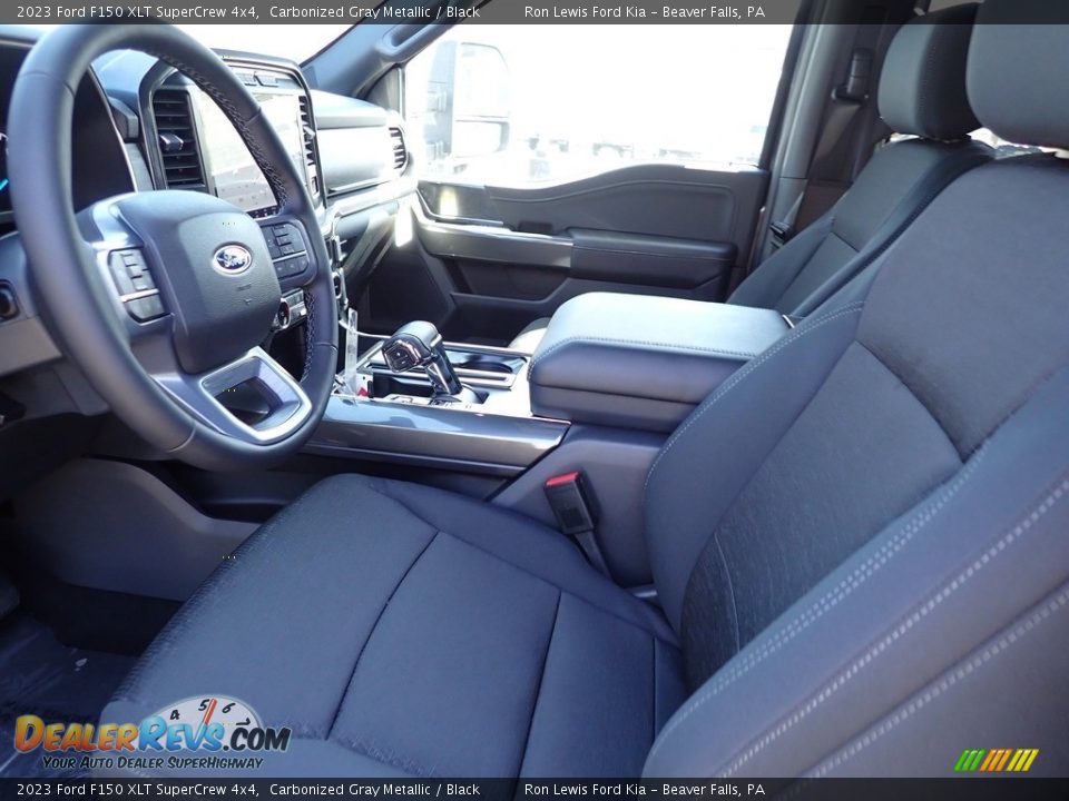 2023 Ford F150 XLT SuperCrew 4x4 Carbonized Gray Metallic / Black Photo #15