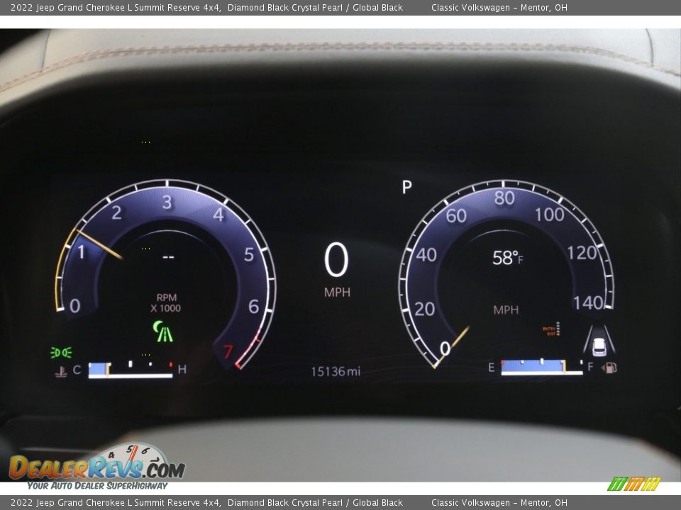 2022 Jeep Grand Cherokee L Summit Reserve 4x4 Gauges Photo #10