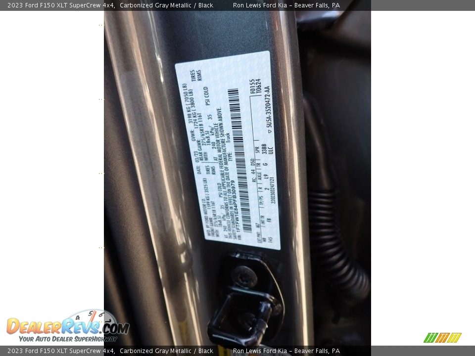 2023 Ford F150 XLT SuperCrew 4x4 Carbonized Gray Metallic / Black Photo #20