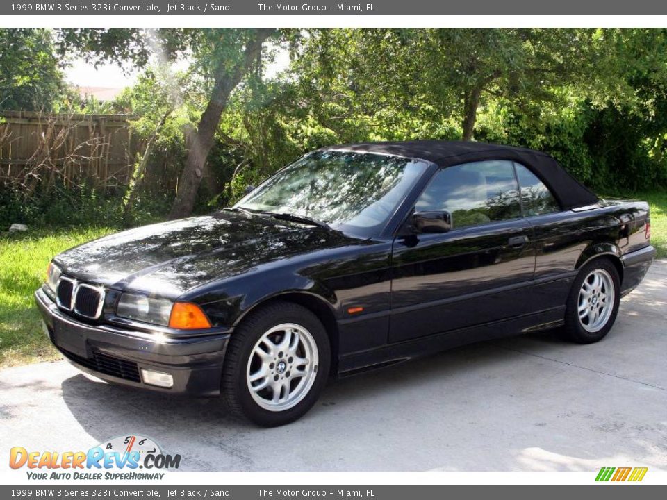 1999 BMW 3 Series 323i Convertible Jet Black / Sand Photo #2