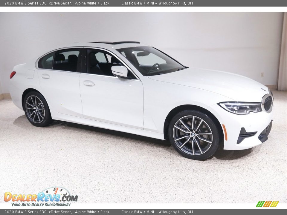 2020 BMW 3 Series 330i xDrive Sedan Alpine White / Black Photo #1