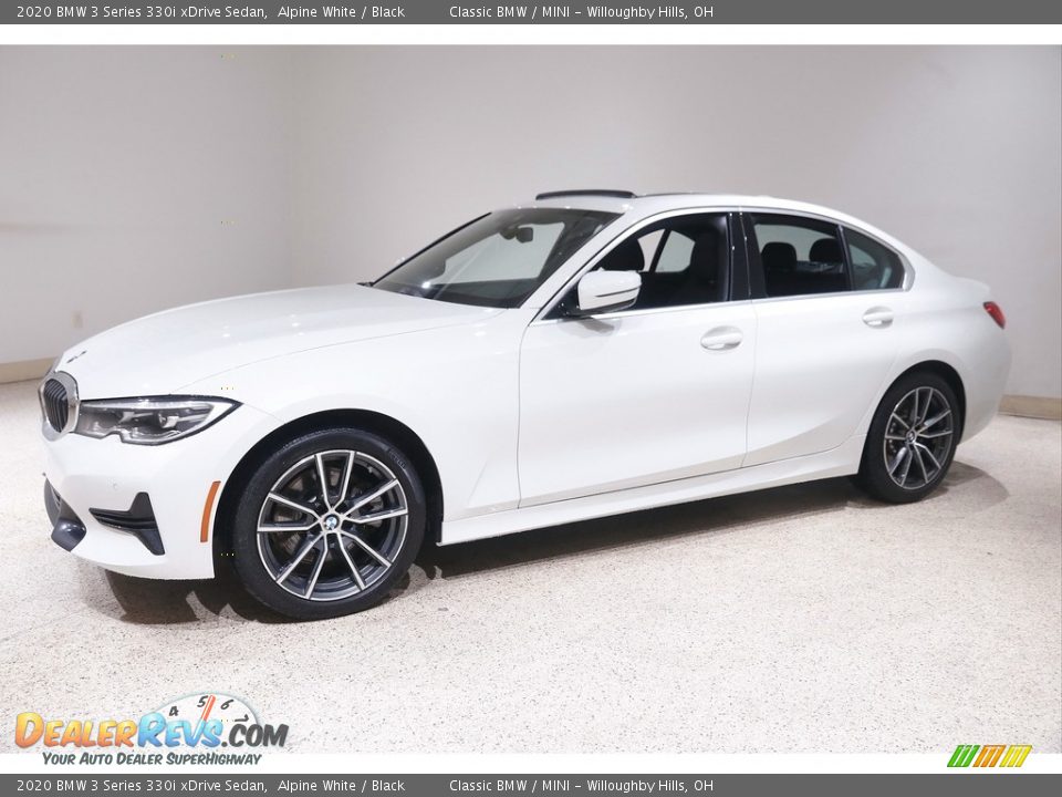 2020 BMW 3 Series 330i xDrive Sedan Alpine White / Black Photo #3