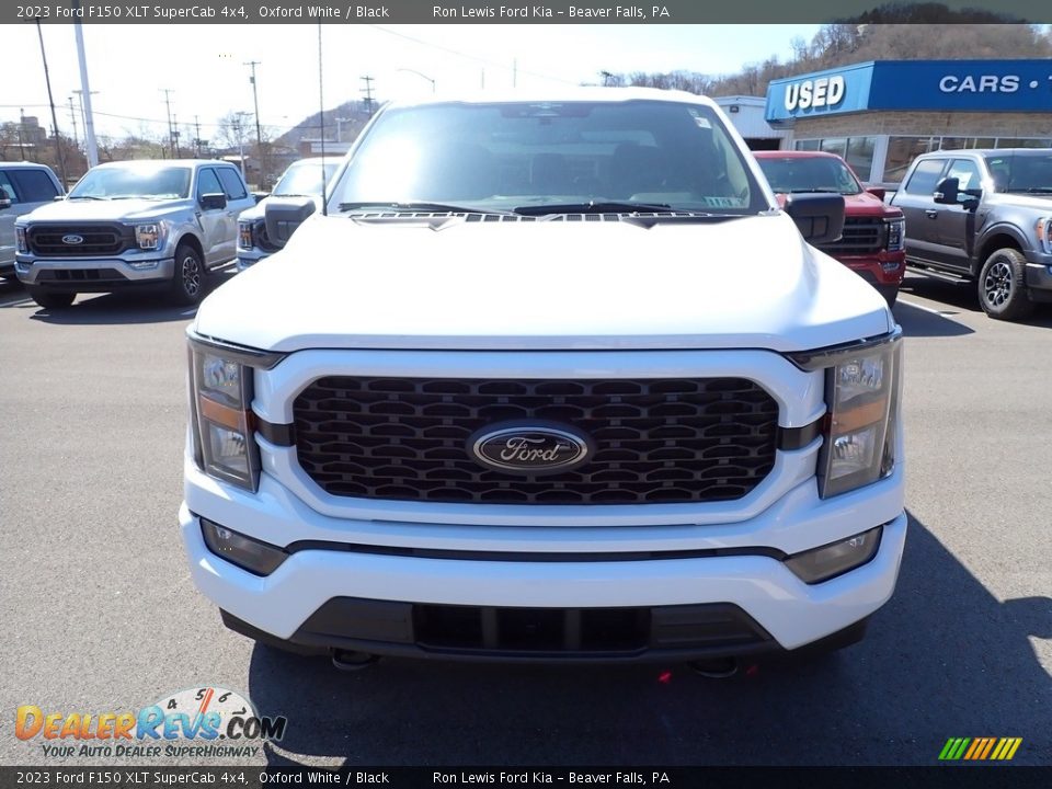 2023 Ford F150 XLT SuperCab 4x4 Oxford White / Black Photo #3