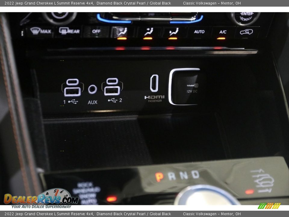2022 Jeep Grand Cherokee L Summit Reserve 4x4 Diamond Black Crystal Pearl / Global Black Photo #22