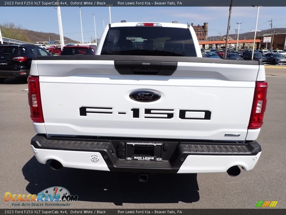 2023 Ford F150 XLT SuperCab 4x4 Oxford White / Black Photo #7