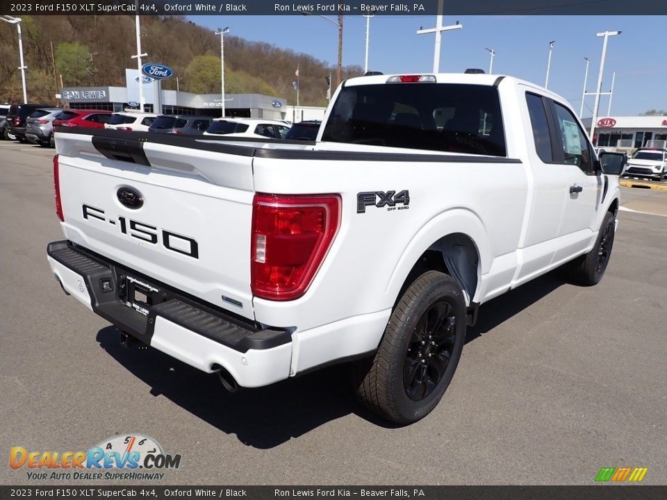 2023 Ford F150 XLT SuperCab 4x4 Oxford White / Black Photo #8