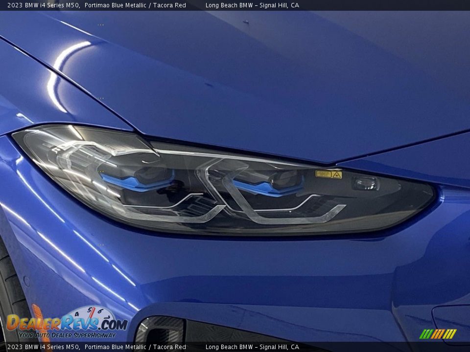 2023 BMW i4 Series M50 Portimao Blue Metallic / Tacora Red Photo #4