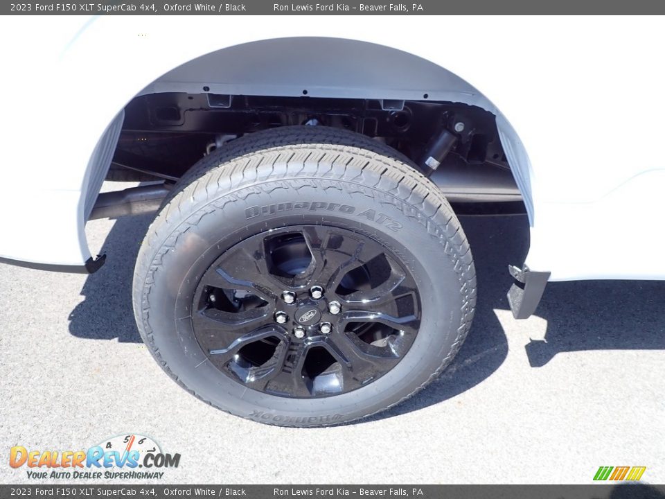 2023 Ford F150 XLT SuperCab 4x4 Oxford White / Black Photo #9