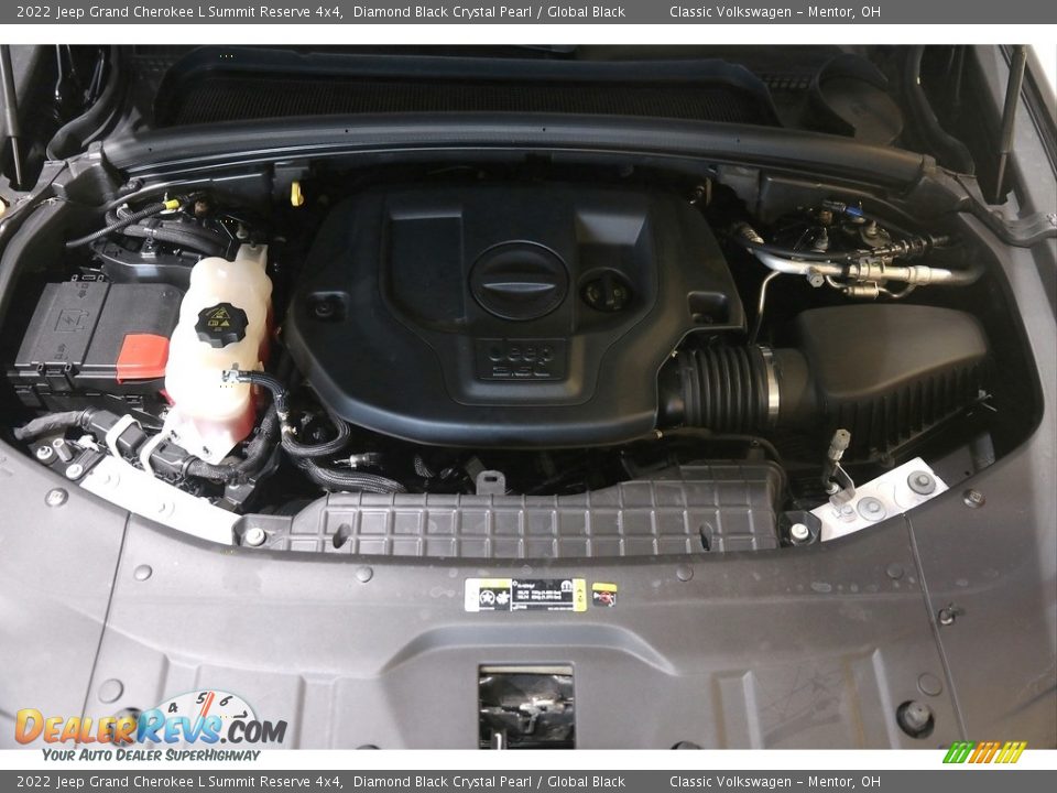 2022 Jeep Grand Cherokee L Summit Reserve 4x4 Diamond Black Crystal Pearl / Global Black Photo #28
